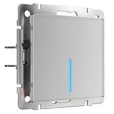 Изображение Умный сенсорный выключатель одноклавишный (серебро) W4510606